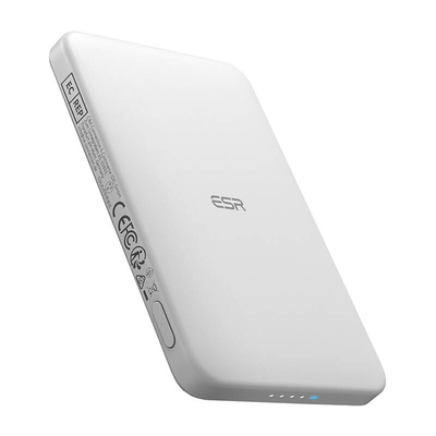 Product Powerbank ESR Qi2 MagSlim 5000 mAh μαγνητικό (Λευκό) base image