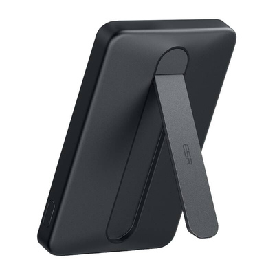 Product Powerbank ESR Qi2 MagSlim 5000 mAh μαγνητικό με βάση στήριξης (Μαύρο) base image