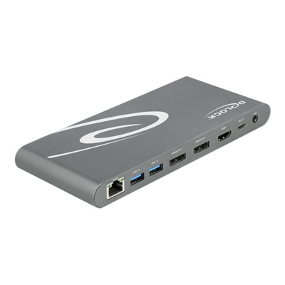 Product Docking Station DeLOCK USB Type-C DP 1.4 Triple 4K Display - USB-C 3.2 Gen 1 / Thunderbolt 3 - HDMI, 2 x DP - GigE base image