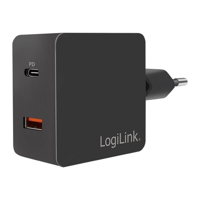 Product Φορτιστής Πρίζας LogiLink - USB, USB-C - 18 Watt base image
