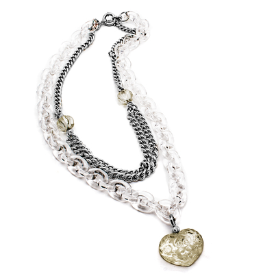 Product Γυναικείο Κολιέ Folli Follie 4N0T096Cm (40cm) Acrylic Transparent base image