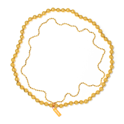 Product Γυναικείο Κολιέ Folli Follie 4N9A112Yy (42cm) από Ατσάλι Golden base image