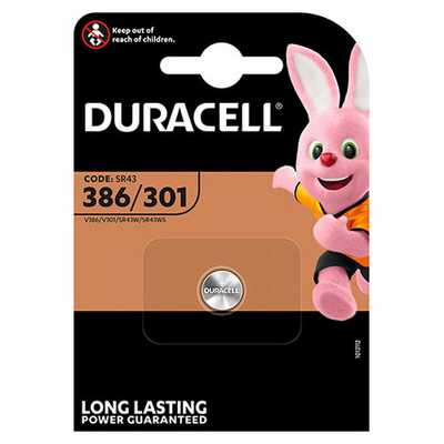 Product Μπαταρίες DURACELL 386/301 1τμχ base image
