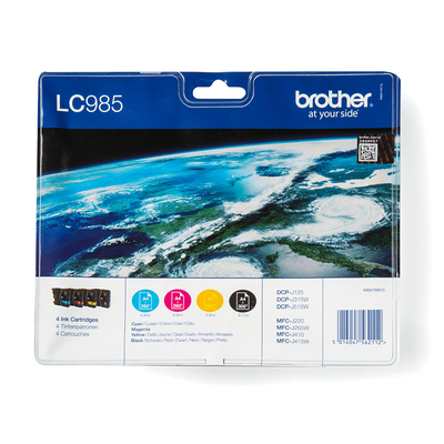 Product Αυθεντικό Μελάνι Brother LC-985VALBP Πολύχρωμο base image
