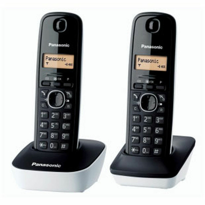 Product Ασύρματο Τηλέφωνο Panasonic KX-TG1612 Κεχριμπάρι Μαύρο/Λευκό base image