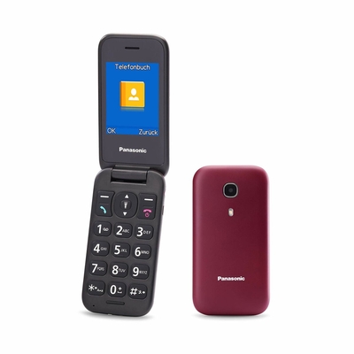 Product Κινητό Τηλέφωνο Panasonic KXTU400EXR Κόκκινο Βουργουνδίας base image