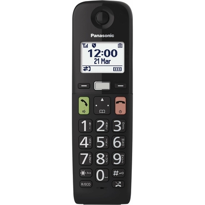 Product Ασύρματο Τηλέφωνο IP Panasonic KX-TGU112EXB Μαύρο base image