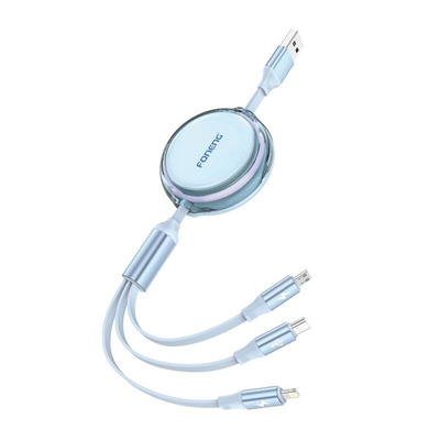 Product Καλώδιο USB Foneng X113 3-σε-1 1.1M μπλε base image