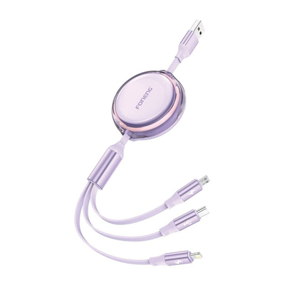Product Καλώδιο USB Foneng 3in1 X113 1.1M μωβ  base image
