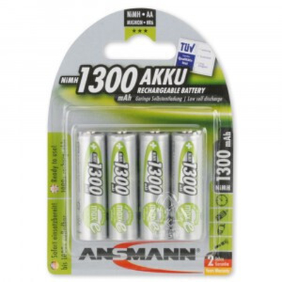 Product Μπαταρία Επαναφορτιζόμενη Ansmann DECT HR6 Mignon NiMh AA 1300mA 1x2 base image