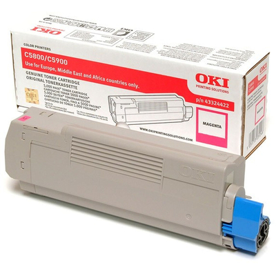 Product Γνήσιο Toner OKI 43324422 Μαύρο Mατζέντα base image