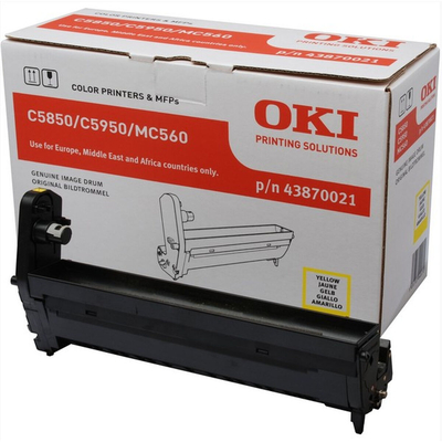 Product Toner Oki 43870021 Κίτρινο Μαύρο base image