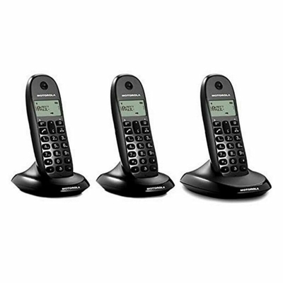 Product Ασύρματο Τηλέφωνο Motorola C1003LB+ Trio (3 Pcs) Μπλε Μαύρο base image