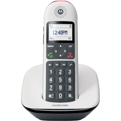 Product Ασύρματο Τηλέφωνο Motorola 107CD5001WHITE Λευκό Μαύρο/Λευκό base image