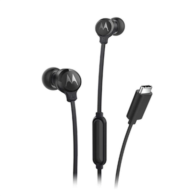 Product Handsfree Ακουστικά Motorola Earbuds 3C-S Μαύρο USB-C base image