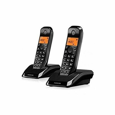 Product Ασύρματο Τηλέφωνο Motorola S1202 Duo Μαύρο/Λευκό base image