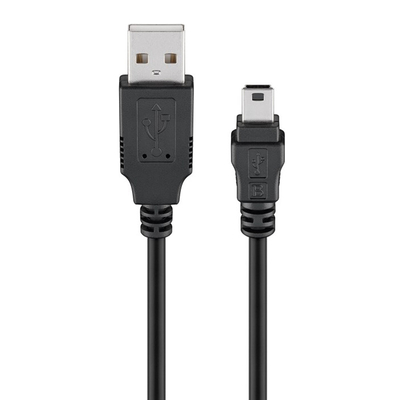 Product Καλώδιο USB Goobay σε USB Mini 50767, 480Mbps, 1.8M, Μαύρο base image