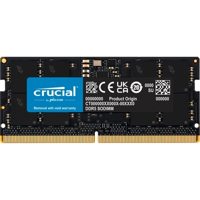 Product Μνήμη RAM Φορητού DDR5 16GB Crucial 5600 SODIMM CL46 (16Gbit) base image