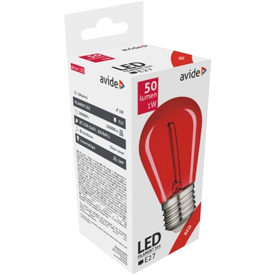 Product Διακοσμητική Λάμπα Avide LED 0.6W E27 Κόκκινο base image