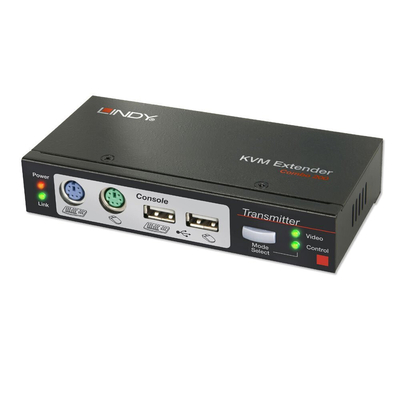 Product Switch KVM Lindy 39378 Ca5 KVM Extend Combo with Switch KVMes USB-PS/2 VGA Up To 300m base image