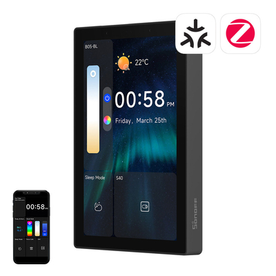 Product Smart Control Panel Sonoff NSPanel Pro 120 Matter WiFi/Bluetooth/ZigBee (Μαύρο) base image