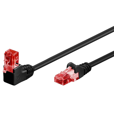 Product Καλώδιο Δικτύου Goobay 51515 Cat6 U/Utp Γωνιακό Cca 1m Μαύρο base image