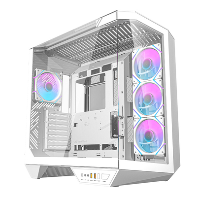 Product Κουτί Η/Υ Darkflash DY470 (Λευκό) + 4 ανεμιστήρες + στήριγμα GPU base image