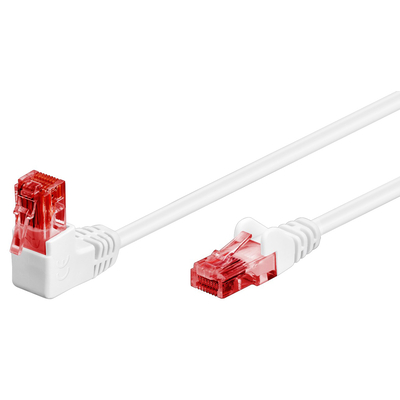 Product Καλώδιο Δικτύου Goobay 51521 Cat 6 U/Utp Γωνιακό Cca 0.5m Λευκό base image