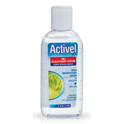 Product Αντισηπτικό Gel Activel Χεριών, με Γλυκερίνη & Aloe Vera, 80Ml base image