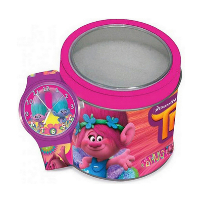 Product Ρολόι Βρεφικό Cartoon TROLLS - TIN BOX (? 33 mm) base image