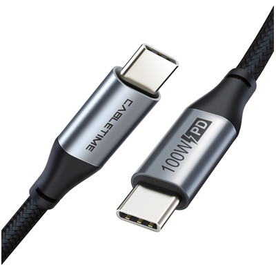 Product Καλώδιο USB Cabletime Type-C CMCM100W, 100W PD, 480Mbps, 1m, μαύρο base image