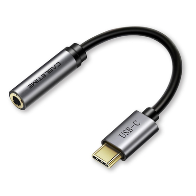 Product Αντάπτορας USB Cabletime Type-C σε 3.5mm θηλυκό C160, 0.1m, μαύρο base image