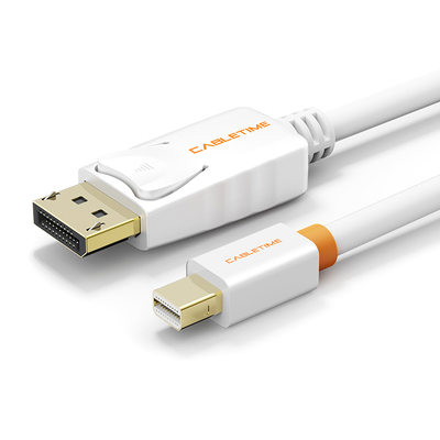 Product Καλώδιο DisplayPort Cabletime σε DisplayPort Mini CT-02G, 4K 1.8m, λευκό base image