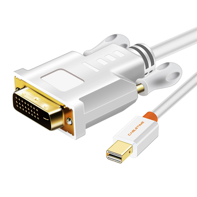 Product Καλώδιο Mini DisplayPort Cabletime σε DVI CT-04G, 1080p, 1.8m, λευκό base image