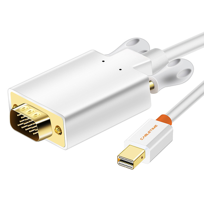 Product Καλώδιο Mini DisplayPort Cabletime σε VGA CT-05G, 1080p, 1.8m, λευκό base image