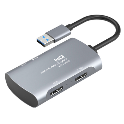 Product Capture Card Cabletime & audio CT-HAVC-AG, HDMI/USB, loop 4K/60Hz, γκρι base image