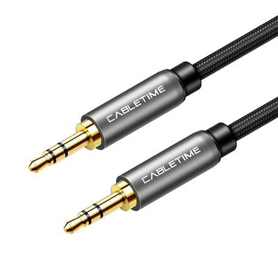 Product Καλώδιο Ήχου Cabletime 3.5mm CT-P11GN, AUX, 3m, μαύρο base image