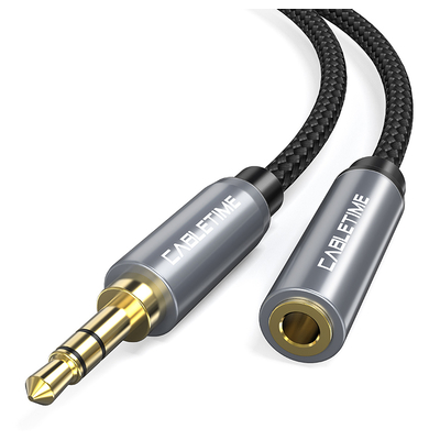 Product Καλώδιο Ήχου Cabletime προέκταση 3.5mm CT-P11F, AUX, 1.8m, μαύρο base image