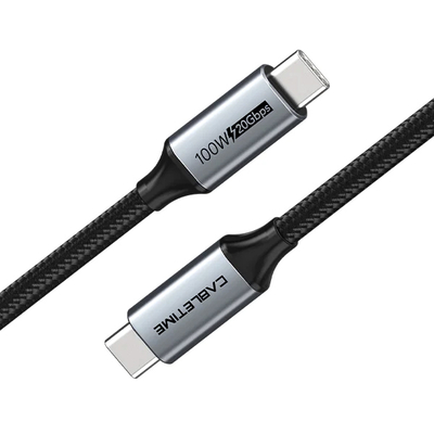 Product Καλώδιο USB Cabletime USB-C CT-C160, USB 3.1, 100W, 20Gbps, 4K, 1.5m, μαύρο base image