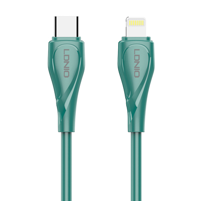 Product Καλώδιο Lightning Ldnio σε USB-C LC611I, 30W PD, 1m, πράσινο base image