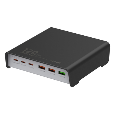 Product Βάση Φόρτισης Ldnio Q605, 3x USB-C & 3x USB, 120W, PD/QC, μαύρος base image