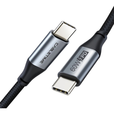 Product Καλώδιο USB Cabletime Type-C σε USB-C CT-CMCM, 60W, 480Mbps, 2m, μαύρο base image