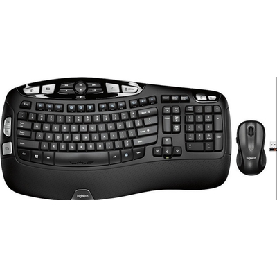 Product Logitech Wireless Keyboard + Wireless Mouse MK550 RB Black EU(Ταλαιπωρημένη/Ανοιχτή Συσκευασία) base image
