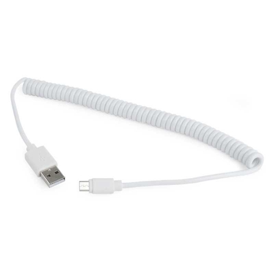 Product Καλώδιο Φόρτισης Cablexpert Micro Usb Spiral, 1.8m White base image
