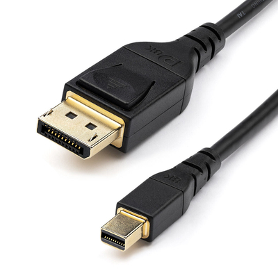 Product Καλώδιο DisplayPort Mini σε DisplayPort Startech DP14MDPMM1MB Μαύρο base image