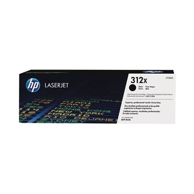 Product Toner HP 312X - high yield - Black - Original - LaserJet (CF380X) base image