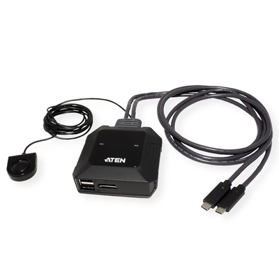 Product KVM Switch Aten 2P USB-C 4K DP US3312 Cable base image