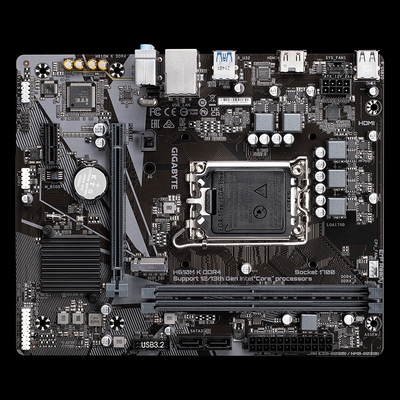 Product Motherboard Gigabyte Intel 1700 H610M K DDR4 base image