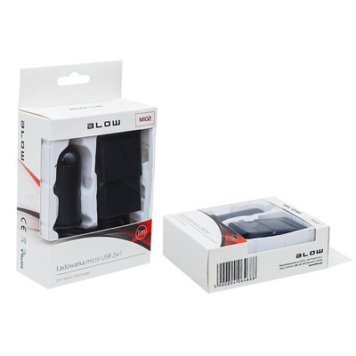Product Σετ Φορτιστής Blow 2.1A & Φορτιστής Αυτοκινήτου 2A & Καλώδιο microUSB base image