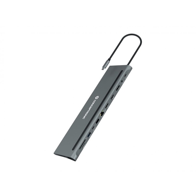 Product Docking Station Conceptronic USB-C->HDMI,DP,GbE,USB3.0/2.0,PD 0.18m gr base image